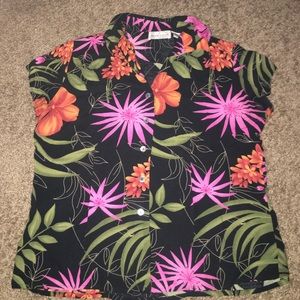 Floral button down